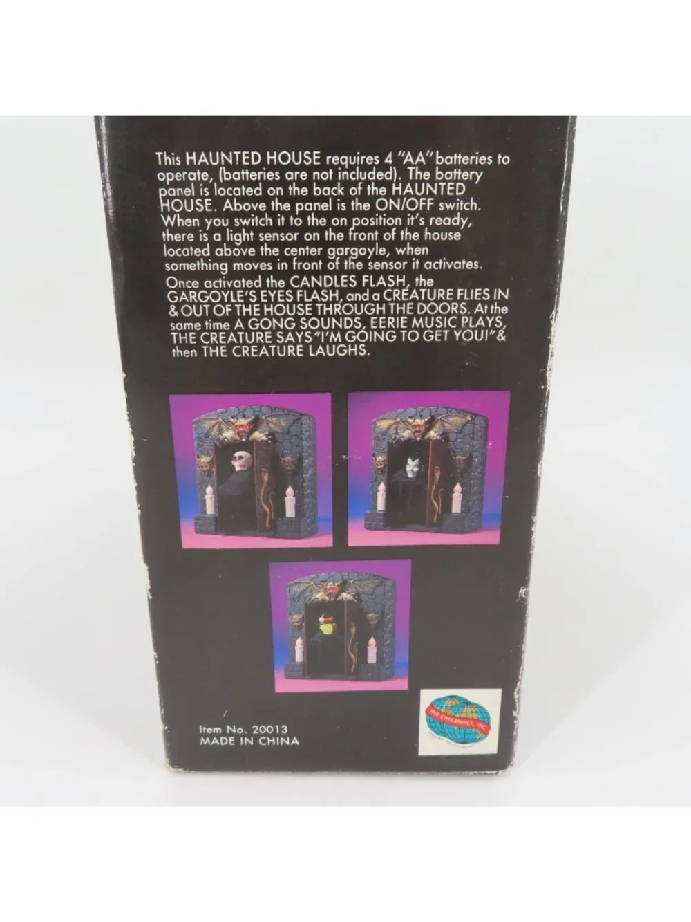 The Haunted House Dracula Vampire Lights Music MSR Enterprises 1993 Halloween